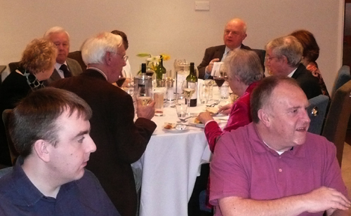  01. Members and guests  during the meal